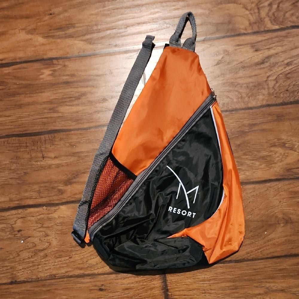 Orange and Black Sling Bag
